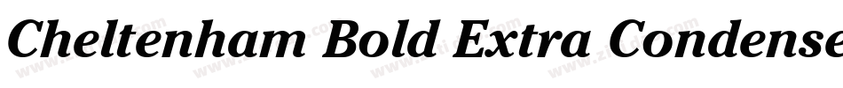 Cheltenham Bold Extra Condensed BT字体转换